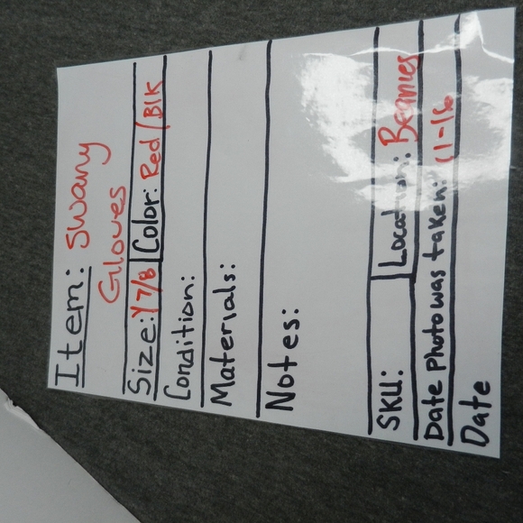 Swany Gloves Boys Size Medium Red Black Insulated Adjustable Skiing - Picture 11 of 11